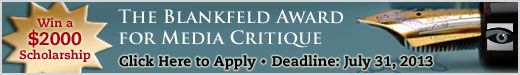 The Blankfeld Award for Media Critique