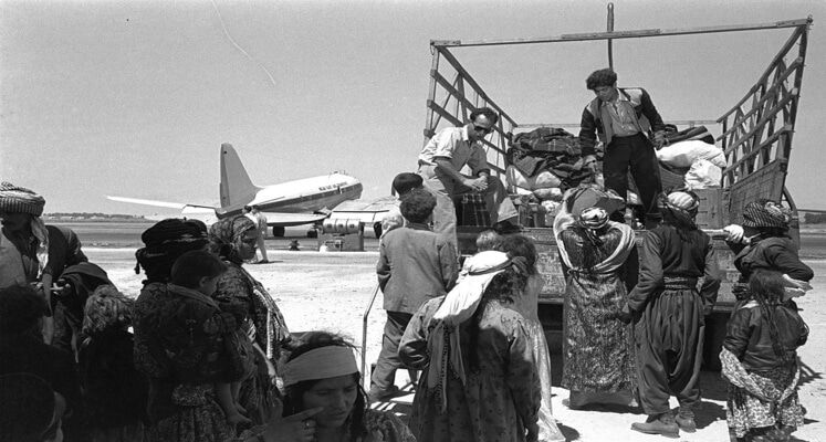 The Demise of Iraqi Jewry is completed as Iraqi Jewish Immigrants leave Lod airport on their way to Ma'abara 1951 - Wikimedia Commons