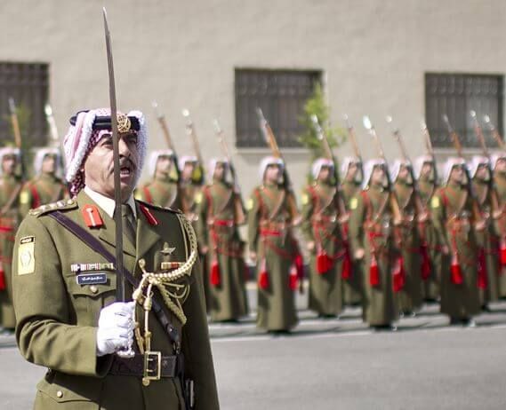 Jordanian honor guard