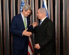 John Kerry and Benjamin Netanyahu