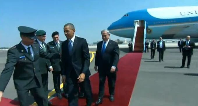 President Obama arrives in Israel
