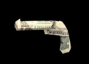 origami money gun