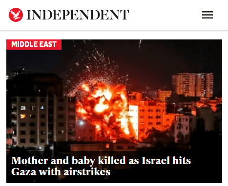 Indy baby killed as Israel hits