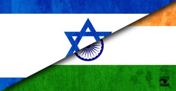 Israel India flags