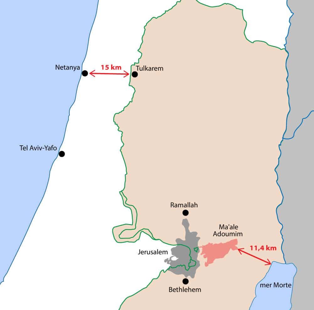 israel-map-distances