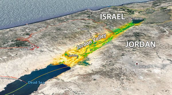 Jordan Valley map
