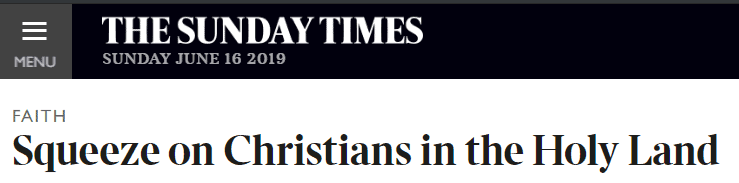 Squeeze on Christians in the Holy Land?