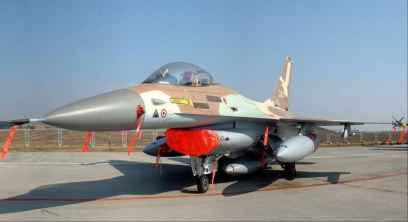 One of the IAF F16a planes used in the bombing of Osirak