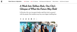 NYT Afghanistan